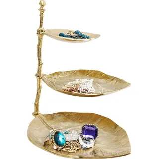 Kare Design "Deko Etagere Leaf Gold", goldfarben