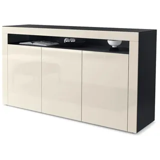Vladon Sideboard Creme, Holzwerkstoff, 155x92x40 cm, Wohnzimmer, Kommoden, Sideboards,