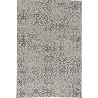 Pergamon Modern Flachgewebe Ruggy Barock Vintage Grau, 140x200cm