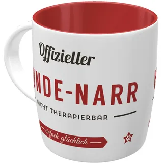 Nostalgic-Art Retro Kaffeebecher, 330 ml, PfotenSchild – Hunde-Narr – Geschenk-Idee für Hunde-Besitzer, Original Lizenzprodukt (OLP), Keramik-Tasse für Kaffee, Vintage Design