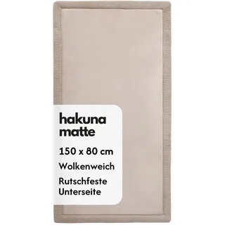 Wolkenweiche Spielmatte Baby 150x80x2,5cm, beige, Tatami Matte | Teppich für Kinderzimmer mit hochwertigem Hochdichter Polyurethan – Krabbelmatte Baby mit Rutschfester Unterseite