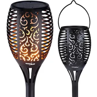 GreenBlue Greenblue, Solar-LED-Gartenfackel schwarz GB156