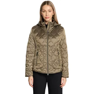 Betty Barclay Outdoorjacke mit abnehmbarer Kapuze in Taupe | Gr.: 40