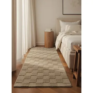Villeroy & Boch Scala Wollteppich 80 x 200 cm Braun