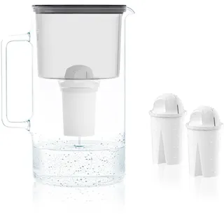 Wessper AQUA CLASSIC Wasserfilter Kanne schwarz 3L