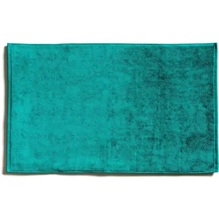 MÖVE Bamboo Luxe Badvorleger 50 x 80 cm aus 50% Baumwolle / 50% Viskose aus Bambus-Zellstoff, Ocean
