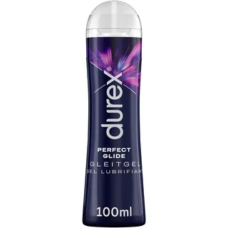 DUREX Perfect Glide Gleitgel - für lange Gleitfähigkeit, geeignet für vaginaler Trockenheit und verkehr - Silikonbasiertes Gleitmittel, Kondom, seidig-weiche Textur – 100 ml