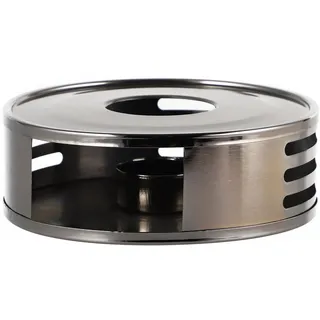 Echtwerk Stövchen aus Edelstahl, Tee- und Kaffeewärmer, Kompatibel mit vielen Tee- und Kaffeekannen, Black-Edition, 5 x 15 cm, EW-SV-1765S