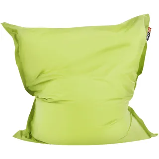 Beliani Sitzsackbezug Fuzzy 180 cm 140 cm Limettengrün