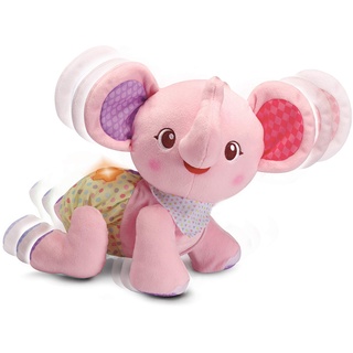 Vtech 80-533254 Krabbel-mit-Mir-Elefant pink Babyspielzeug, Krabbelspielzeug, Motorikspielzeug, Krabbelhilfe