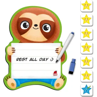 Magnettafel mit Marker Faultier Roter Käfer für Kinder