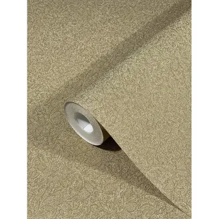 Glööckler Vliestapete Imperial Uni Florale Struktur Gold