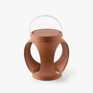 Akku-Tischleuchte , Terracotta , Stein , D , 20x24x23 cm , aufladbar über Usb , Lampen & Leuchten, Innenbeleuchtung, Tischlampen, Akku-Tischlampen