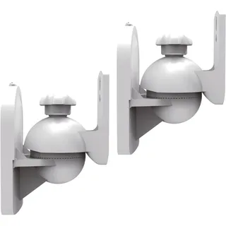 Ricoo Lautsprecher Wandhalterung 2-er Set LH028-W universal Boxenhalterung schwenkbar neigbar Lautsprecherhalterung Speaker Wall Mount weiß