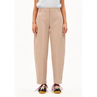 BARREL LEG TWILLHOSE |  Bio-Baumwoll Mix - braun (XS)