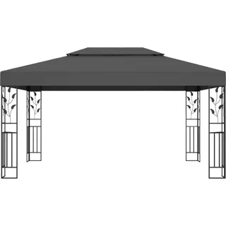 vidaXL Pavillon mit Doppeldach 3x4 m Anthrazit - Grau