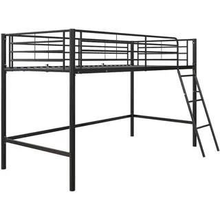 Mid.you Hochbett , Schwarz , Metall , 207x129x130 cm , Lattenrost , Babymöbel & Kindermöbel, Kinderzimmer & Jugendzimmer, Kinderbetten, Hochbetten