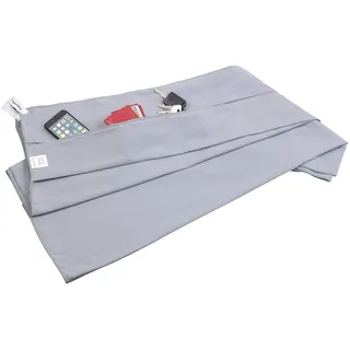 PEARL Mikrofaser Badetuch XXL: Mikrofaser-Strandtuch mit Lehnen-Überzug und Tasche, 80 x 200 cm (Strandtuch XXL, Handtuch, Pool)