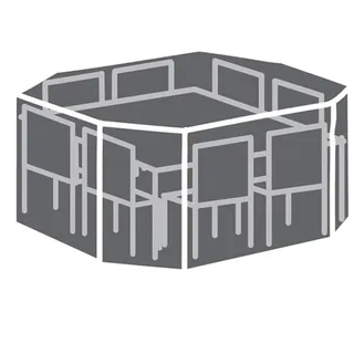 Perel Schutzhülle 220 x 220 x 95 cm Grau