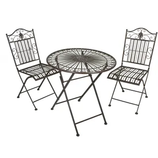 Garden Pleasure Mangan Set 3-tlg. Schwarz/Braun