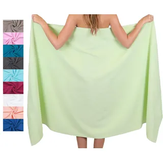 Betz Badetuch XXL 100x200 cm 100% Baumwolle – Weiches Frottee Saunatuch & Strandtuch – Pflegeleicht & saugstark – Palermo Serie – Farbe Grün