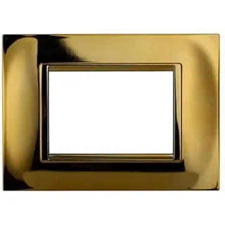 Platte quadratisch 3P glänzend gold