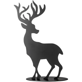 Fink »Hirsch JASPER« Weihnachtsdeko aus Eisen, schwarz,