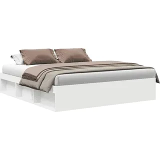 vidaXL Bettgestell Weiß 200x200 cm - Weiß