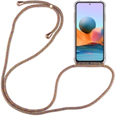 betterfon | Xiaomi Redmi Note 10 Pro Handykette Smartphone Halskette Hülle mit Band - Schnur mit Case zum umhängen Handyhülle mit Kordel zum Umhängen für Xiaomi Redmi Note 10 Pro Rainbow