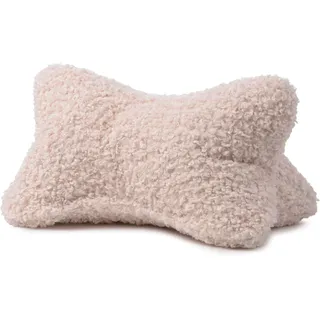 Nackenkissen GÖZZE "Curly Lesekissen Rolf", creme, B:40cm H:19cm L:25cm, Polyester, Funktionskissen, Nackenkissen