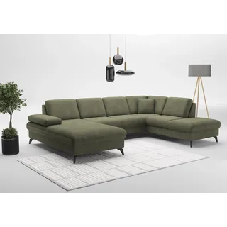 sit&more Wohnlandschaft »Morris Jubi U-Form, B: 300 cm« mit Armteilfunktion & 1 Zierkissen, optional Bettfunktion,