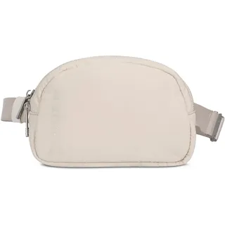 Expatrié Bauchtasche Damen Beige - Milly - Kleine Gürteltasche aus Nylon - Brusttasche im Pillow Design - Puffy Crossbody Nylontasche