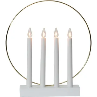 EGLO Lichterbogen Weihnachten mit 4 Glühbirnen  Weiß  E10