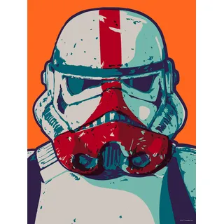 KOMAR »Mandalorian Pop Art Stormtrooper« Disney Star Wars 1 Stk. tlg. Wandbild zur Dekoration im Kinderzimmer - ohne Rahmen