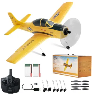 Vevor RC Flugzeug Spielzeug Kinder, EPP 2,4GHz 3D/6G Modus 4-Kanal-Steuerung