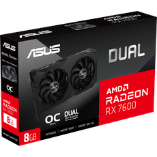 Bild von Dual Radeon RX 7600 OC V2, DUAL-RX7600-O8G-V2, 8GB GDDR6, HDMI, 3x DP (90YV0IH2-M0NA00)