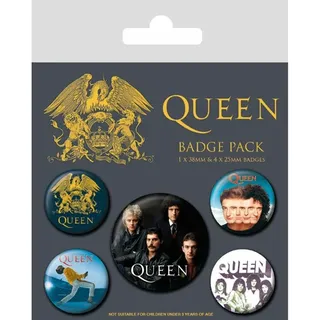 Queen Ansteck-Buttons 5er-Pack Classic