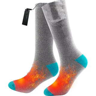 INF Batteriebeheizte Socken – Thermosocken Grau+Blau M