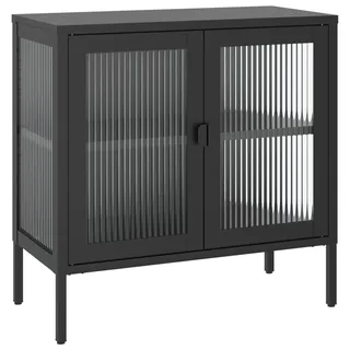 vidaXL Sideboard 70 x 70 x 35 cm Schwarz