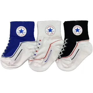 CONVERSE ALL STAR Baby - Jungen Nike_nc0172-024_12-24m SOCKS, Blau/Weiß, 12 Monate EU
