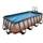 EXIT Wood Pool Braun 400 x 200 x 100 cm inkl. Sandfilteranlage und Poolleiter
