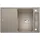 AXIA III 45 S links Einbau Silgranit tartufo Drehknopfventil 780 x 510 mm