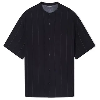 Emporio Armani Em005144_af20445 Kurzarm-poloshirt - Pinstripe Blac-Cream - S