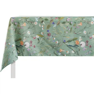 GUZZINI Tischdecke Abwaschbar 40 Grad 140x180 Rechteckig, weiche Baumwolle und Leinen ÖkoTex-Zertifiziert, Küche und Esszimmer Indoor/Outdoor