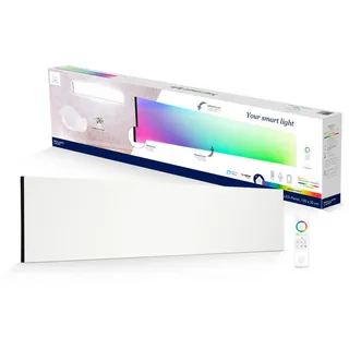 Tint Led-Paneel , Schwarz , Metall, Kunststoff , rechteckig , 120x5.9x30 cm , ZigBee-Technologie, Smartphone-Steuerung , Lampen & Leuchten, LED Beleuchtung, LED-Paneele