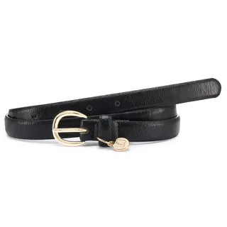 Hüftgürtel LASCANA "Hosengürtel, Anzuggürtel, Jeansgürtel, Gürtel für Hosen & Kleider", Damen, Gr. 105, schwarz, Lederimitat, unifarben, Basic, Gürtel Hüftgürtel, NEU in klassischem Design mit kleinem Anhänger, Topseller