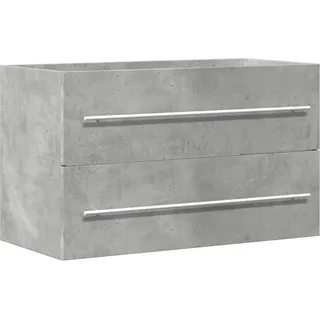 vidaXL Waschbeckenunterschrank Beton Grau 80x38,5x48 cm - Grau