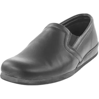 ROHDE Viborg 6402 Herren Schuhe Hausschuhe Leder, Größe:42 EU, Farbe:Schwarz