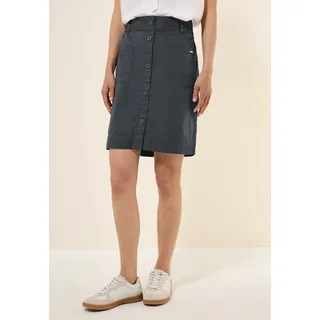 Cecil Minirock mit Knöpfen grau