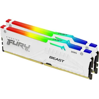 FURY Beast DDR5 5600MT/s RGB 64GB Kit (2x32GB) CL36 Weiß KF556C36BWE2AK2-64